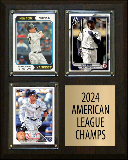 2024 ALCS and NLCS Championship Plaques - Yankees and Dodgers