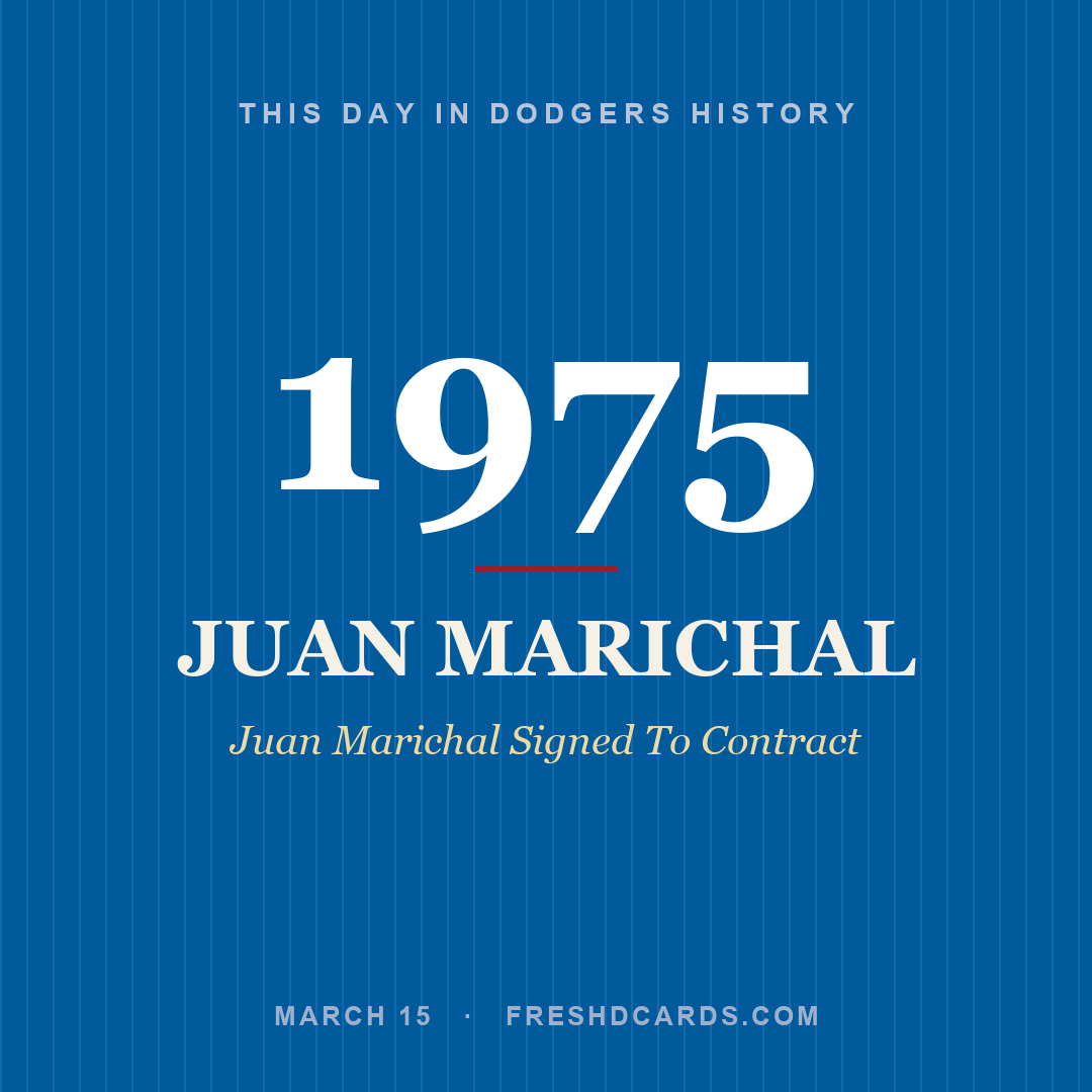 Dodgers: Juan Marichal, 1975, Juan Marichal Signed To Contract