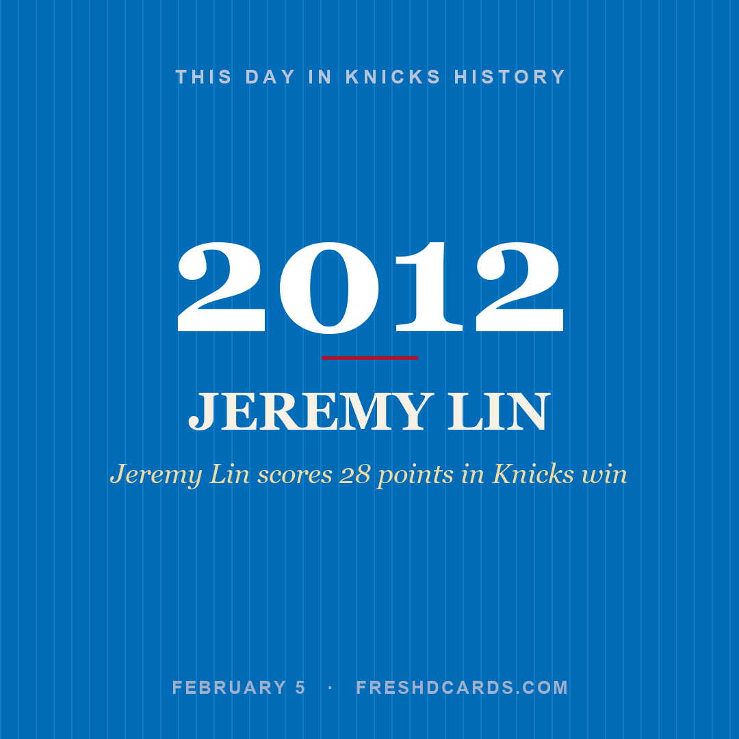 Knicks: Jeremy Lin, 2012, Jeremy Lin scores 28 points in Knicks win