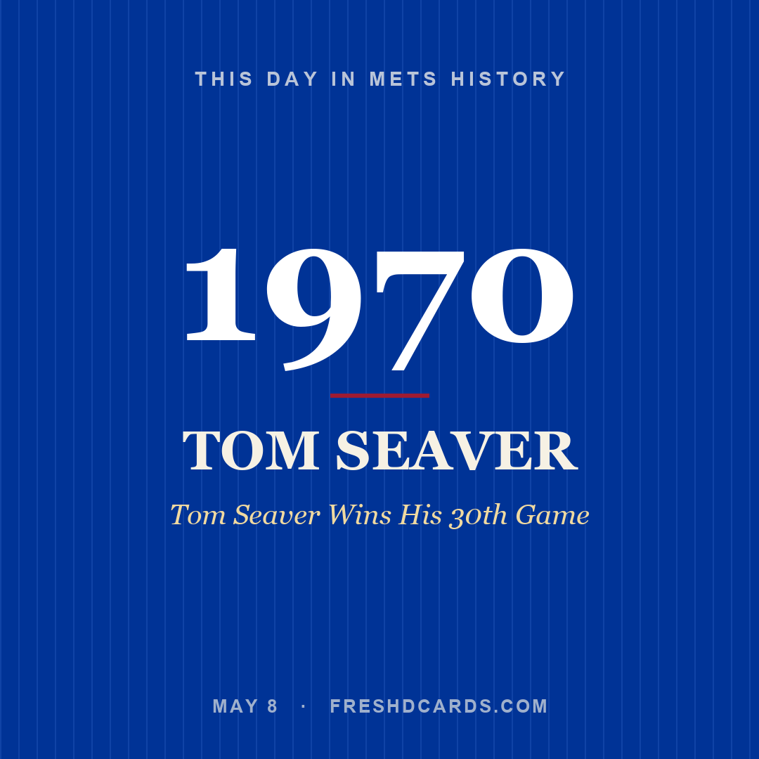 Mets: Tom Seaver, 1970, Tom Seaver Wins His 30th Game
