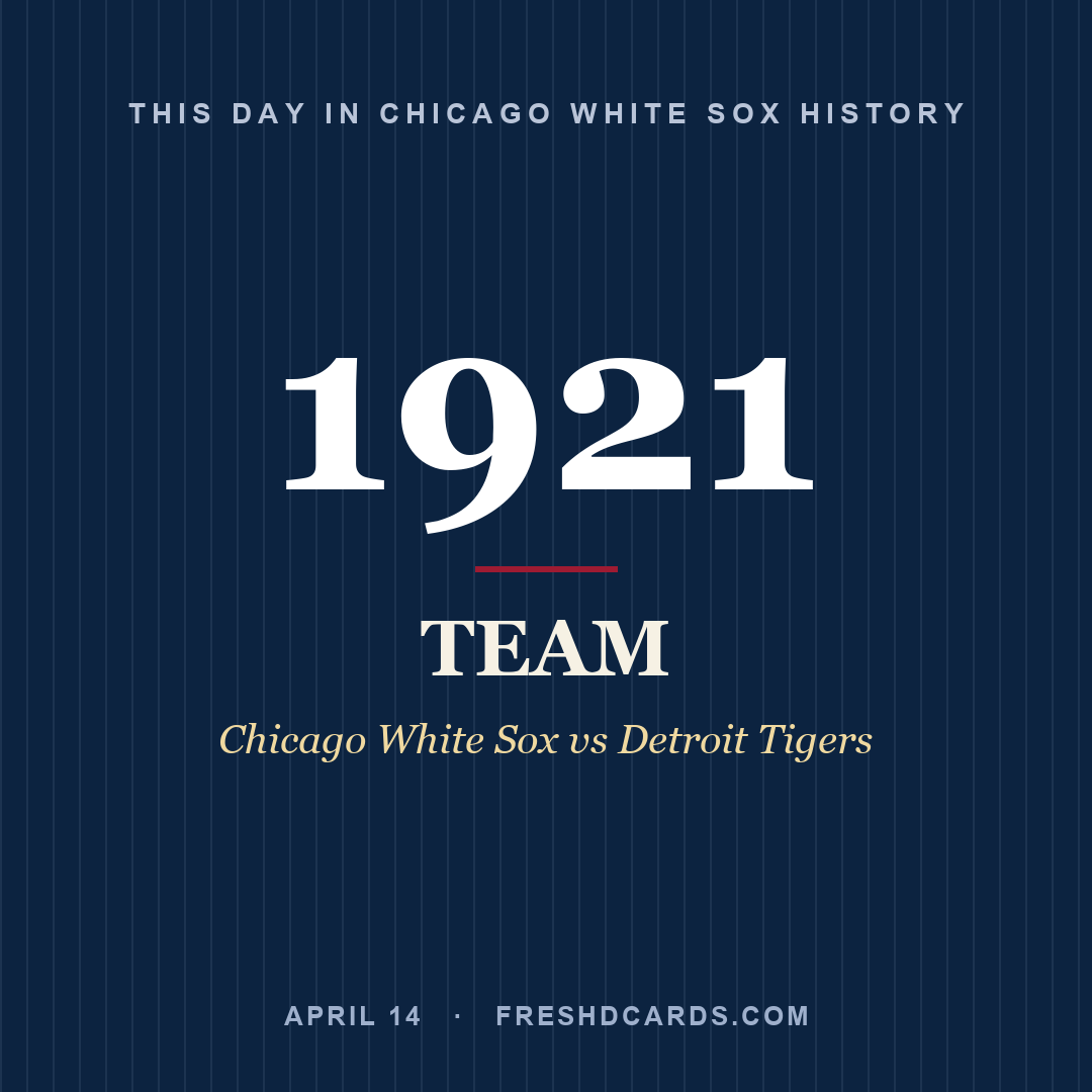Chicago White Sox: Chicago White Sox, 1921, Chicago White Sox vs Detroit Tigers