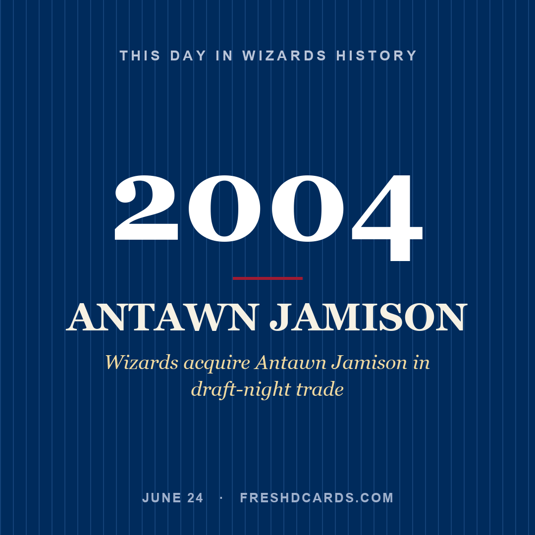 Wizards: Antawn Jamison, 2004, Wizards acquire Antawn Jamison in draft-night trade