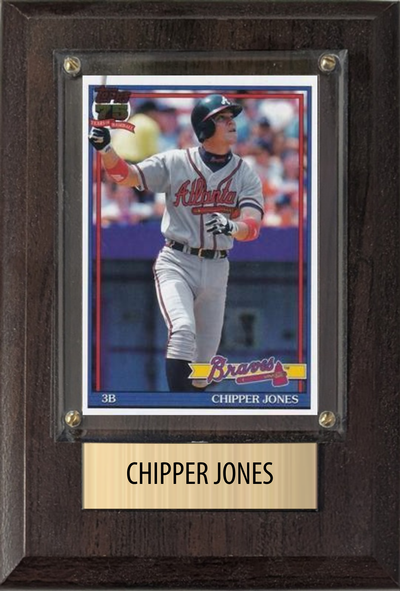 Chipper Jones 4x6 plaque