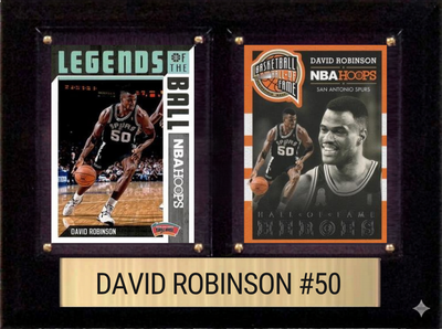David Robinson San Antonio Spurs 6x8 Basketball Card Plaque