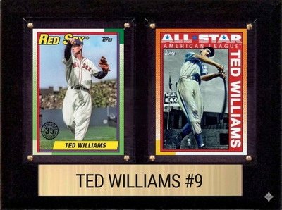 Ted Williams Boston Red Sox 6x8 plaque