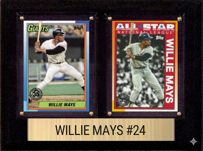 Willie Mays San Francisco Giants 6x8 plaque