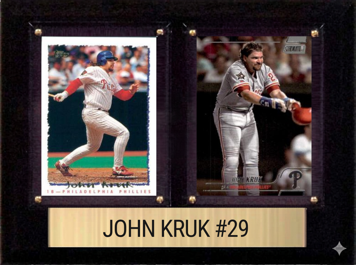 John Kruk Philadelphia Phillies plaque 6x8