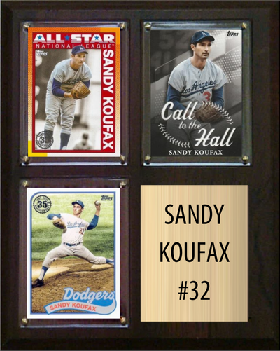 Sandy Koufax 8x10 plaque