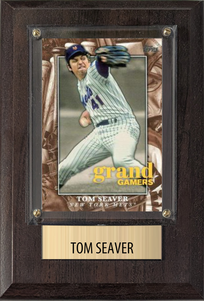 Tom Seaver New York Mets 4x6 plaque with trading card