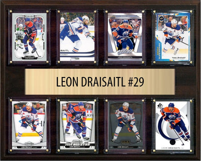 Leon Draisaitl #29 Hockey Card Plaque 12x15