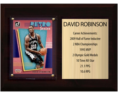 David Robinson Hall of Fame Plaque