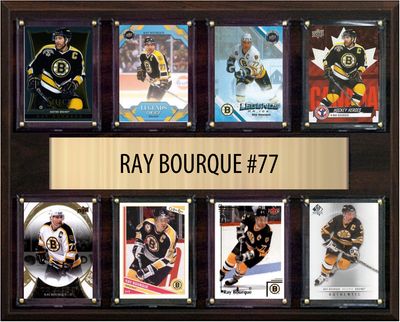 Ray Bourque Boston Bruins HOF Fan Gift Plaque 12x15 8 Cards Upper Deck Parkhurst O-Pee-Chee Topps 2024 2025 2026
