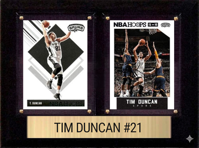 Tim Duncan 6x8 plaque
