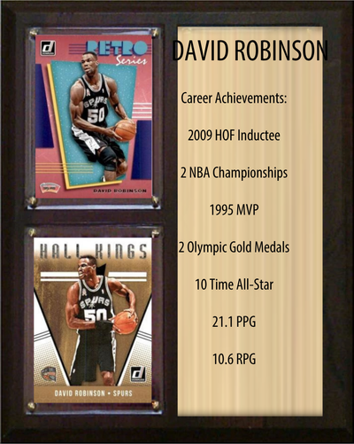 David Robinson Hall of Fame Plaque