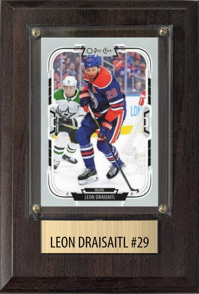 Leon Draisaitl #29 Hockey Card Plaque 4x6
