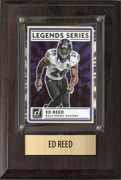 Ed Reed 4x6 plaque