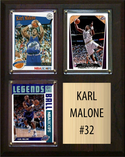 Karl Malone 8x10 plaque