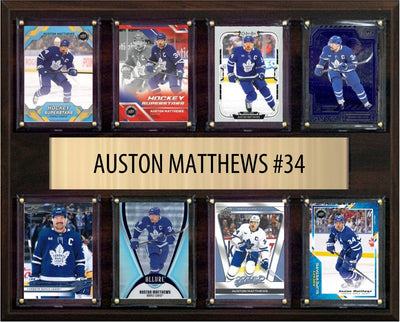 Auston Matthews 12x15 Hockey Card Plaque