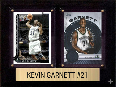 Kevin Garnett Timberwolves 6x8 plaque