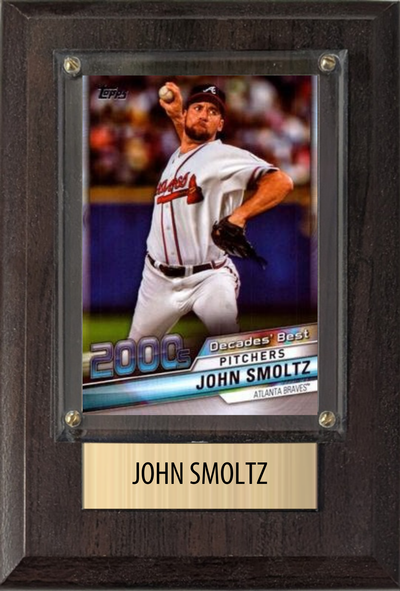 John Smoltz 4x6 plaque