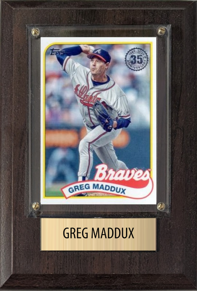 Greg Maddux 4x6 plaque