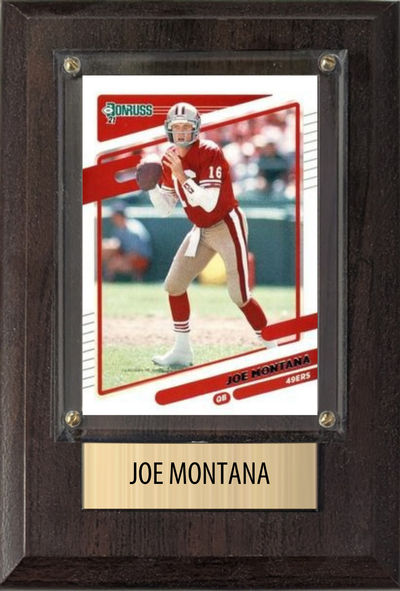 Joe Montana 4x6 plaque