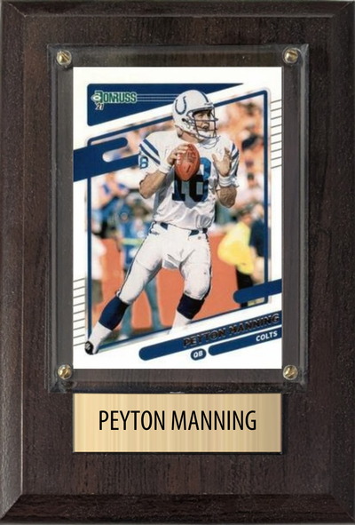 Peyton Manning 4x6 plaque