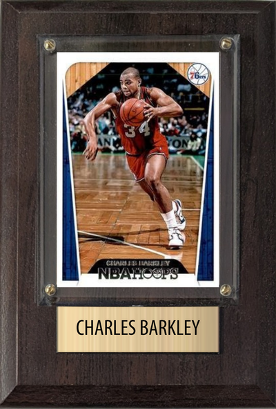 Charles Barkley 4x6 plaque