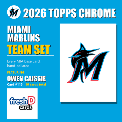 Miami Marlins 2026 Topps Chrome team set