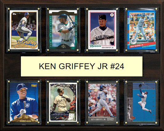 Ken Griffey Jr 24 8 Card Plaque Topps Bowman 2025 2024 Seattle Mariners
