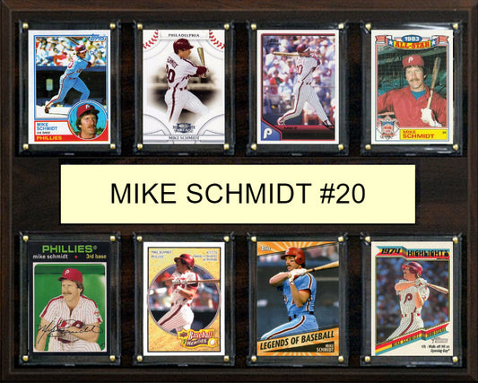 Mike Schmidt 20 8 Card Plaque Topps Bowman 2025 2024 Philadelphia Phillies