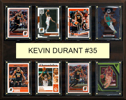 Kevin Durant 8 Card Plaque Donruss Hoops Fleer Topps 2025 2024 Phoenix Suns