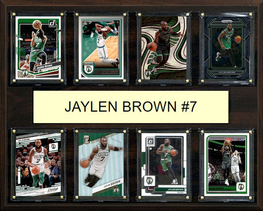 Jaylen Brown 8 Card Plaque Donruss Hoops Fleer Topps 2025 2024 Boston Celtics