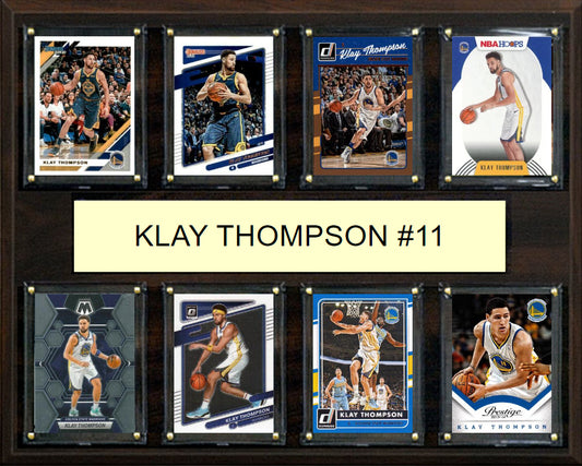 Klay Thompson 8 Card Plaque Donruss Hoops Fleer Topps 2025 2024 Golden State Warriors