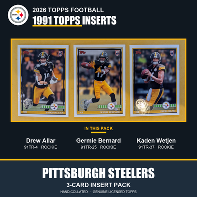 Pittsburgh Steelers 2026 Topps Football 1991 Topps insert pack