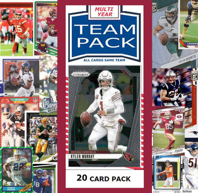 20 Card Team Pack Arizona Cardinals 2025 Score 2024 Donruss Kyler Murray plaque