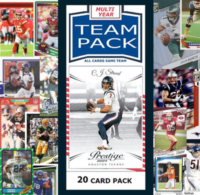 20 Card Team Pack Houston Texans 2025 Score 2024 Donruss CJ Stroud plaque