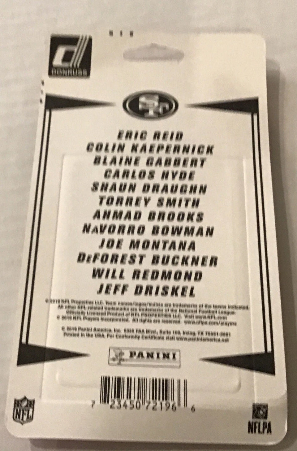 2016 Donruss NFL Factory Sealed Team Set San Francisco 49ers Joe Montana Bowman Hyde