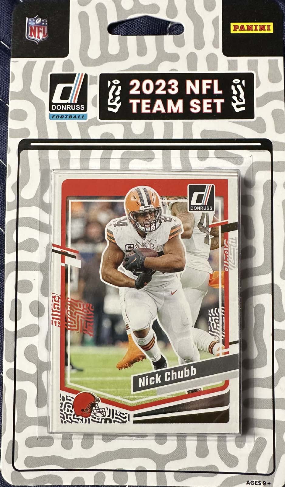 2023 Donruss Cleveland Browns NFL Team Collection Hanger Set plaque