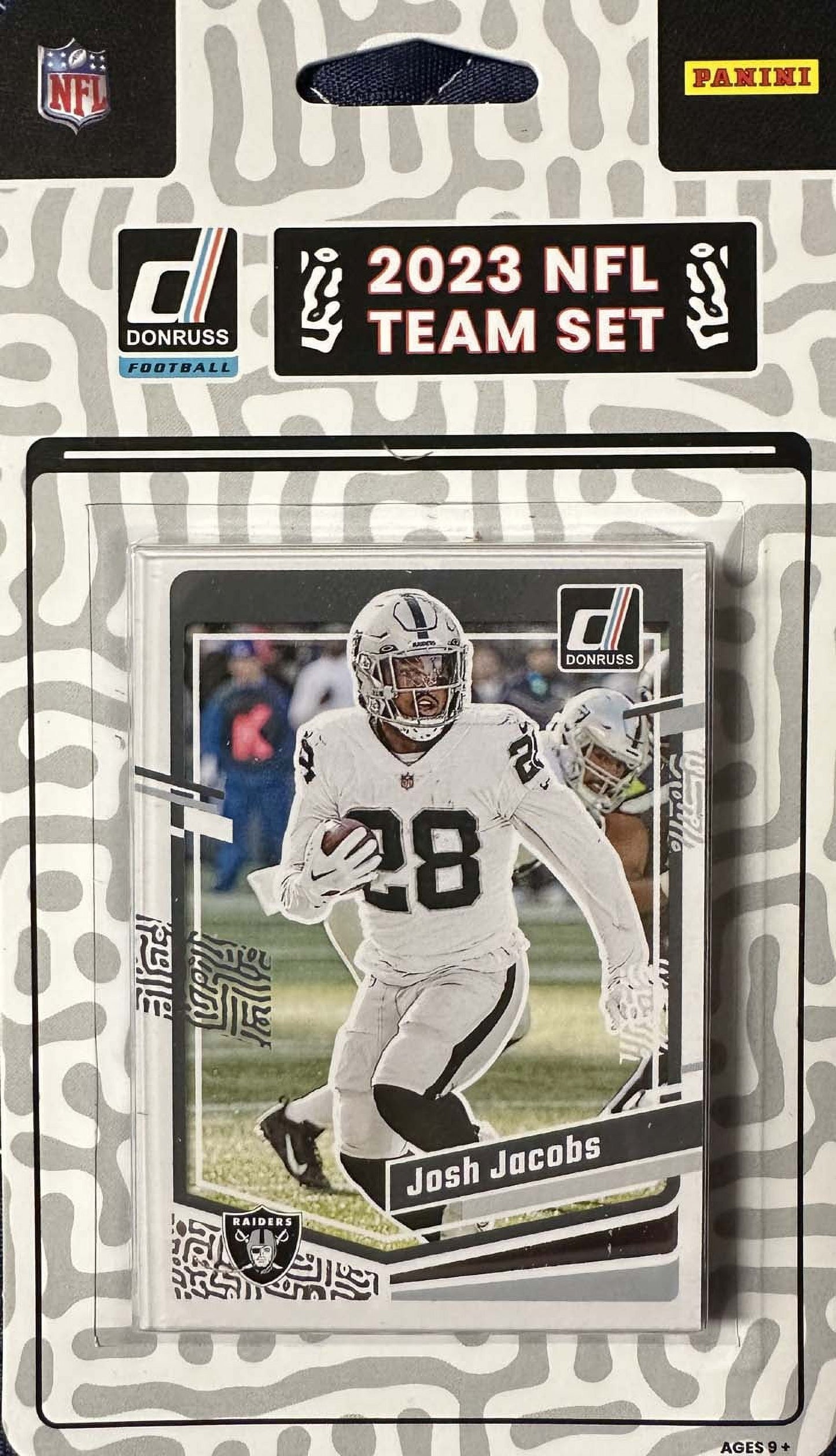 2023 Donruss Las Vegas Raiders Factory Sealed Team Set Aidan O'Connell plaque