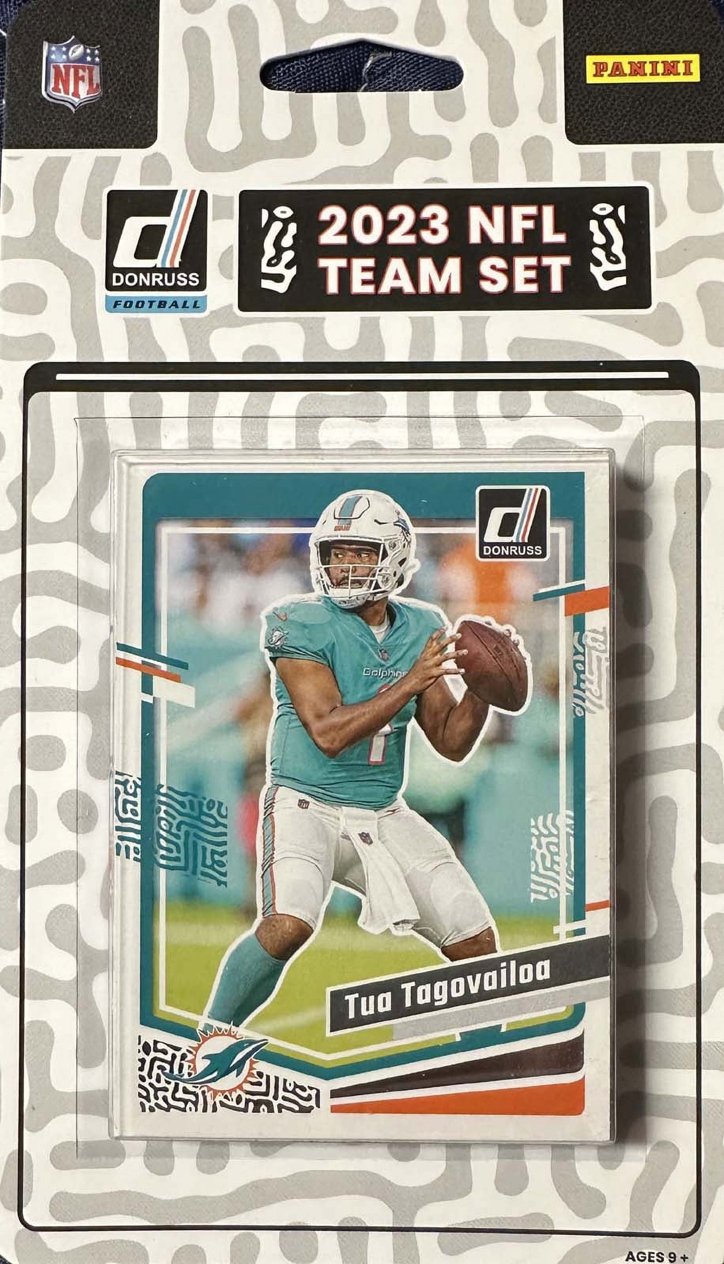 2023 Donruss Miami Dolphins Factory Sealed Team Set Tua Tagovailoa Hill plaque