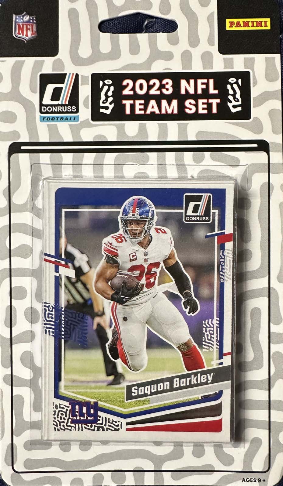 2023 Donruss New York Giants Factory Sealed Team Set Saquon Barkley plaque