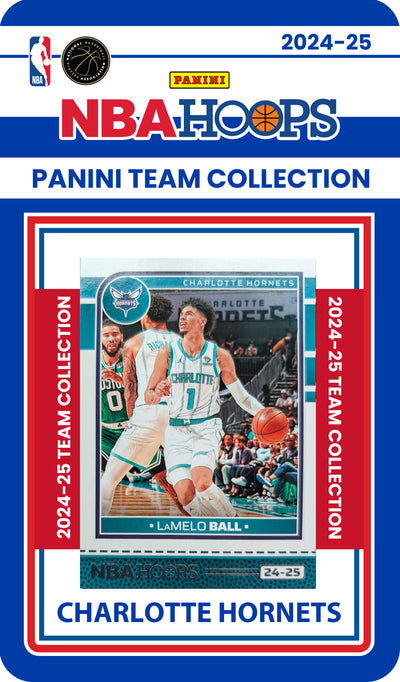 2024-25 NBA Hoops Factory Sealed NBA Team Set Charlotte Hornets LaMelo Ball Simpson Salaun RC plaque
