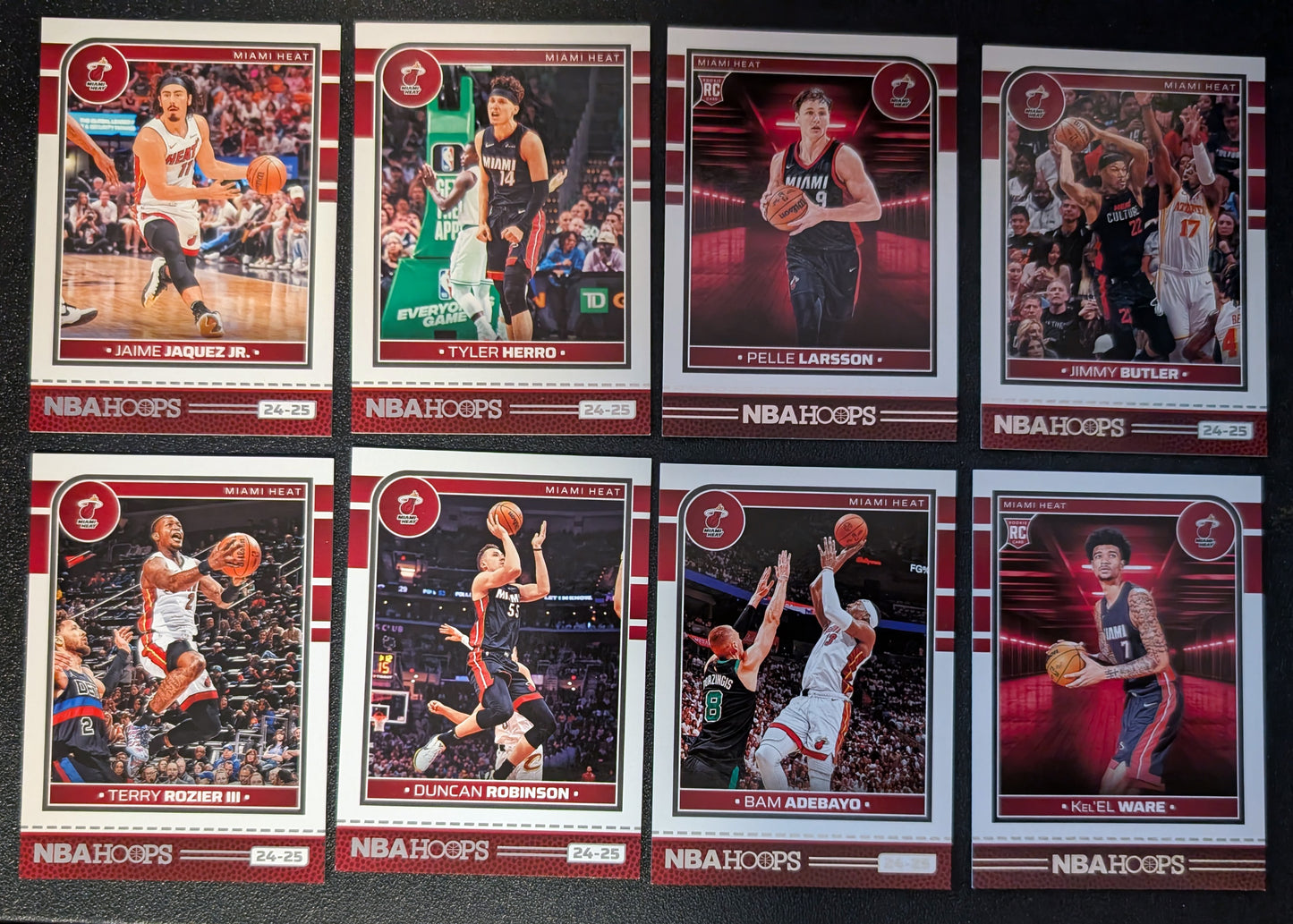 2024-25 NBA Hoops Factory Sealed NBA Team Set Miami Heat Tyler Herro Bam Adebayo plaque