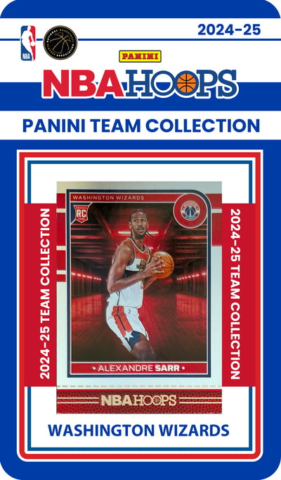 2024-25 NBA Hoops Factory Sealed NBA Team Set Washington Wizards Poole Kuzma Alexandre Sarr RC plaque