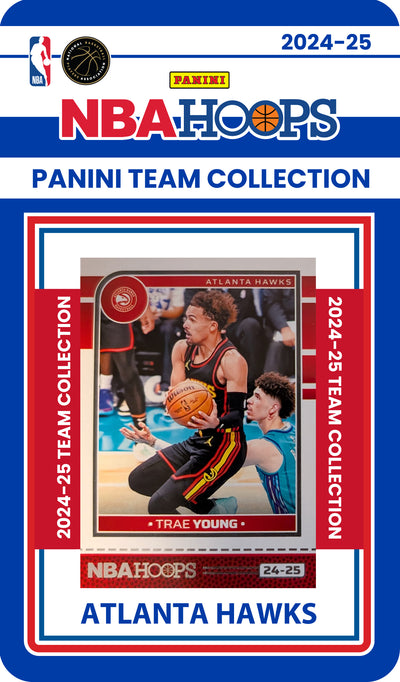 2024-25 NBA Hoops Factory Sealed Team Set Atlanta Hawks Trae Young Risacher RC plaque