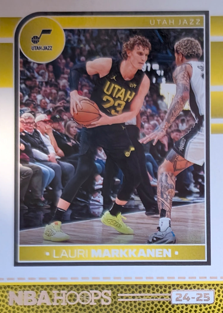 2024-25 NBA Hoops Factory Sealed Team Set Utah Jazz Lauri Markkanen Collin Sexton plaque