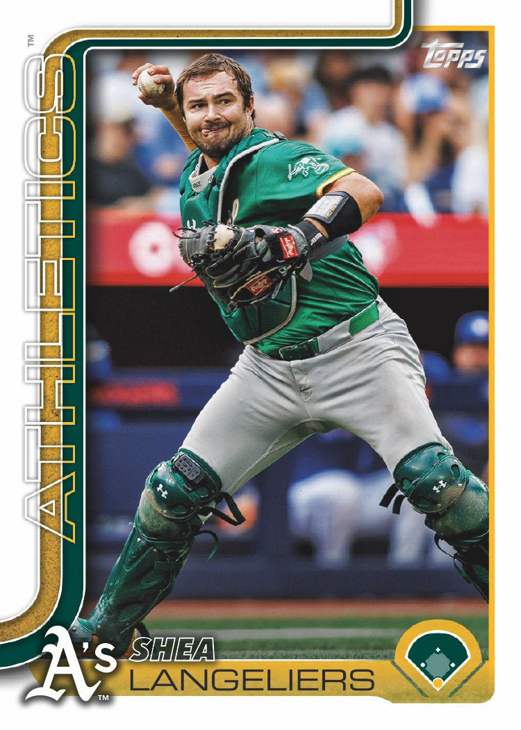 2024 Baseball Team Pack A's 20 Card Pack Rickey Henderson + 2025 Topps Series 1 Team Set - Wilson plaque