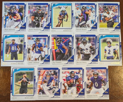 2024 Donruss Baltimore Ravens NFL Team Set Lamar jackson plaque