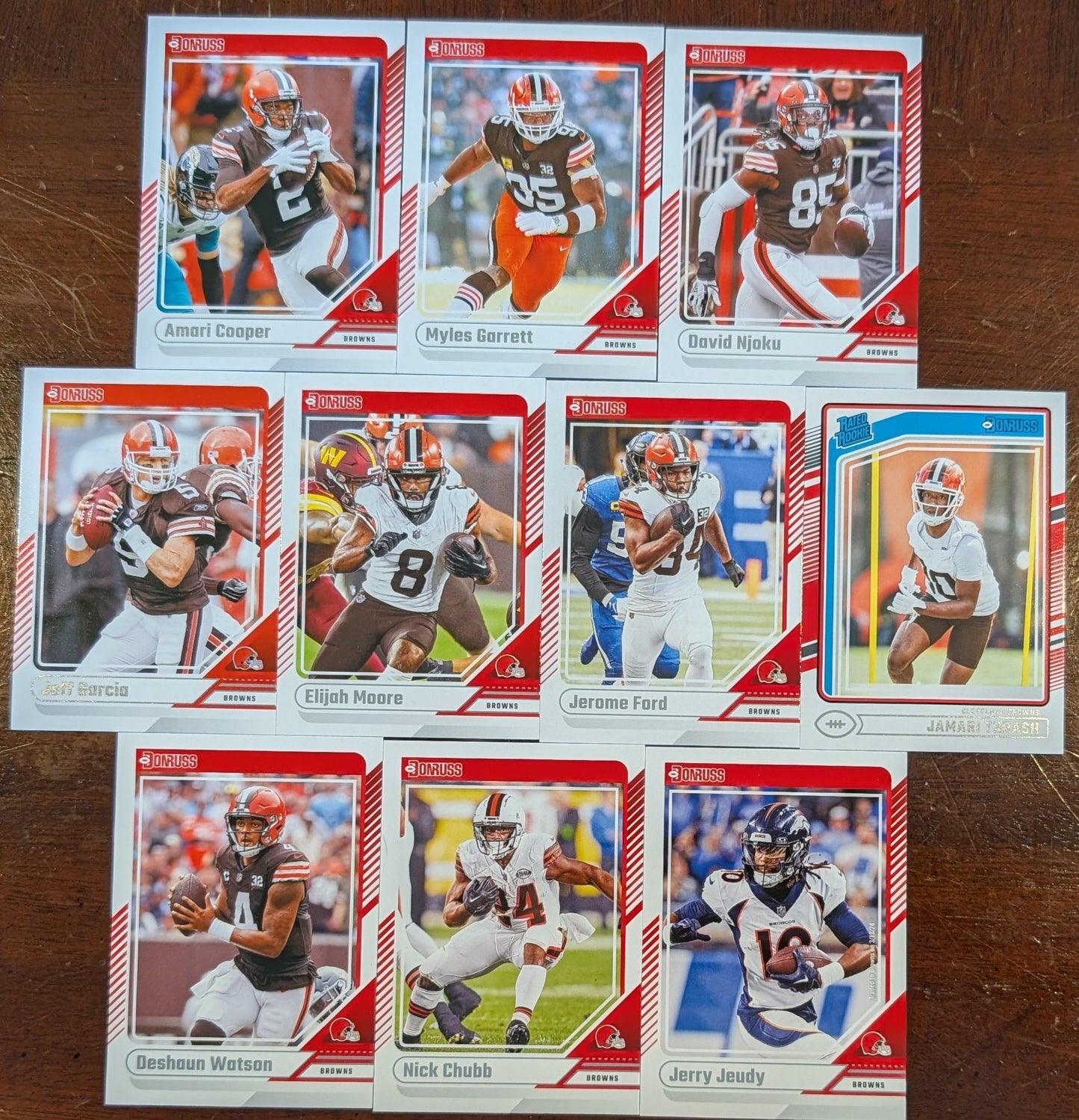 2024 Donruss Cleveland Browns NFL Team Set Myles Garrett plaque